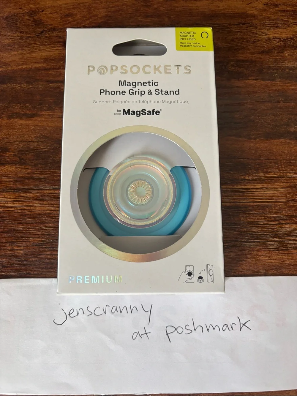 PopSockets MagSafe Magnetic Phone Grip Stand Blue Opalescent